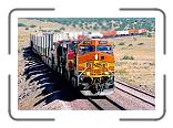 BNSF 4392 West approaching Seligman AZ. June 2001 * 800 x 548 * (110KB)